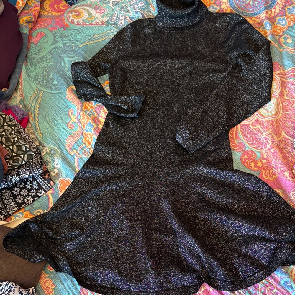 Glitter sweater dress